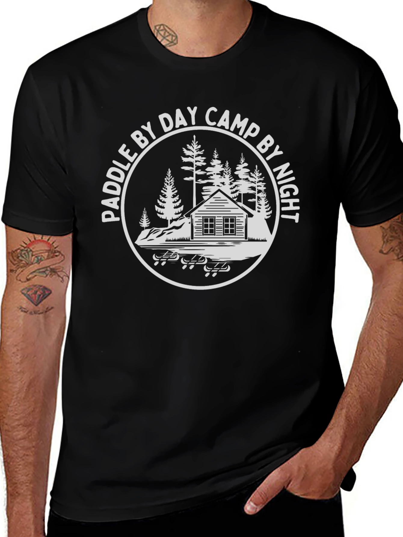 Paddle By Day Camp By Night Graphic Tee