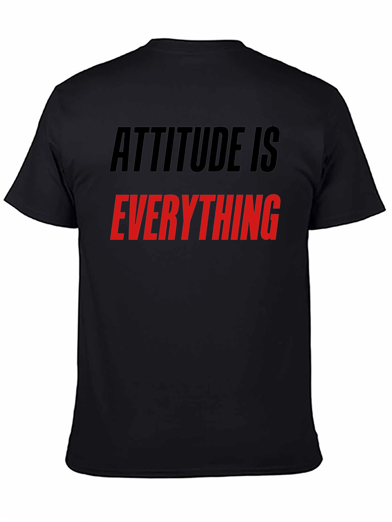 Attitude is Everything Black Graphic Tee