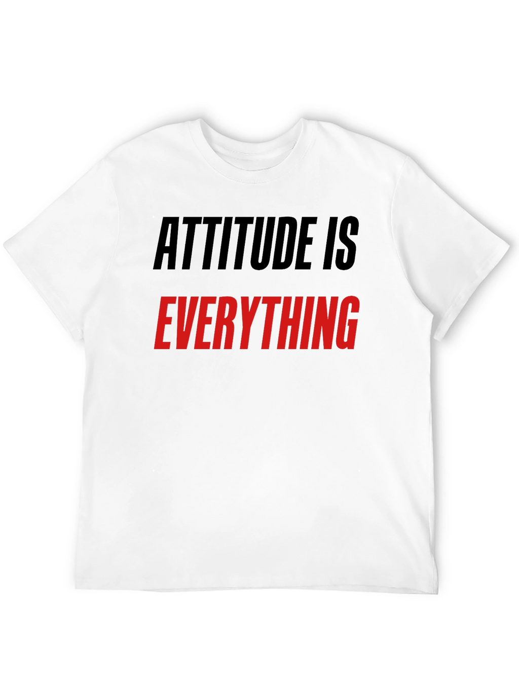 Attitude is Everything Black Graphic Tee