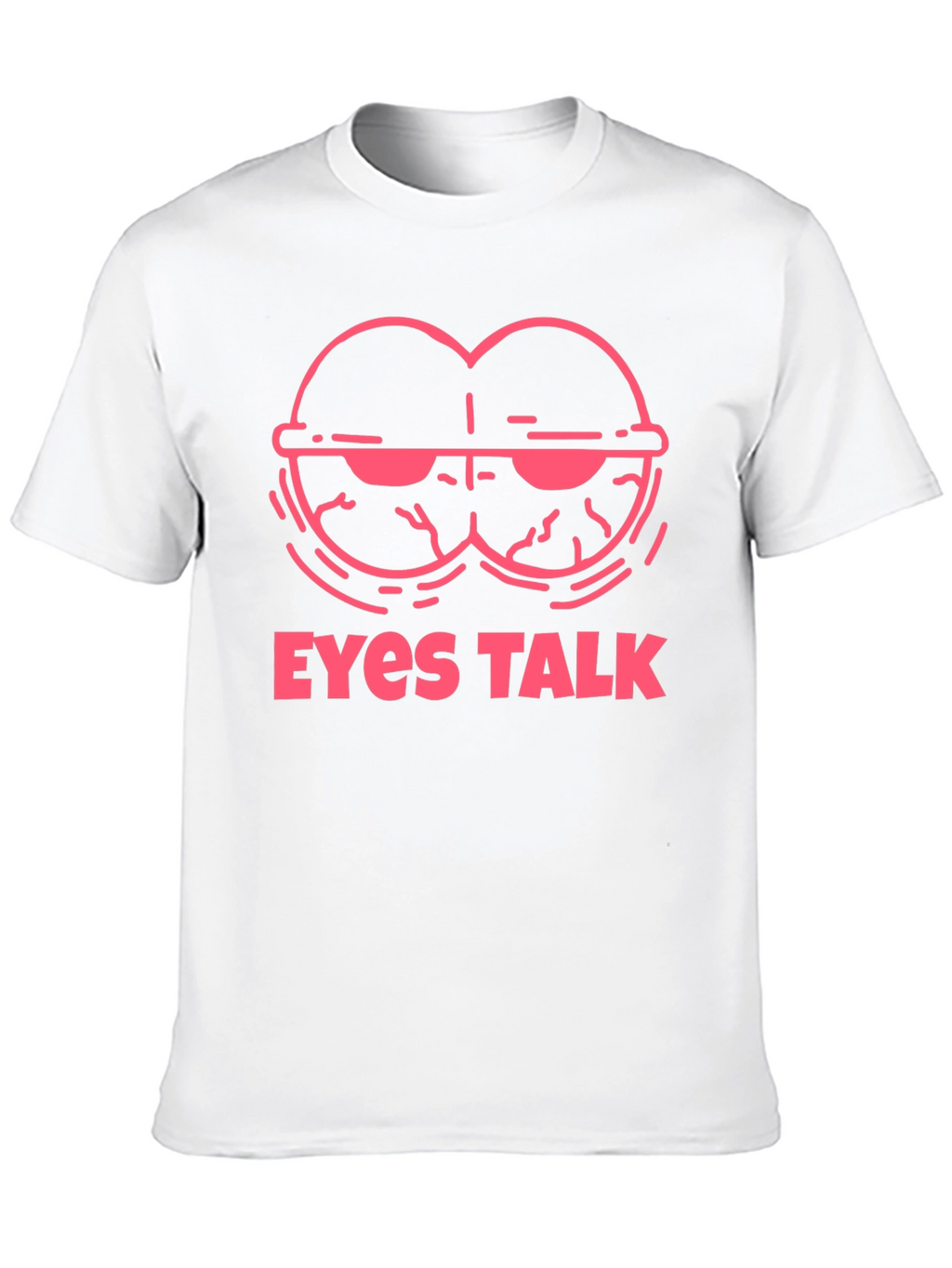 Eyes Talk Graphic Tee - Cool Black T-Shirt
