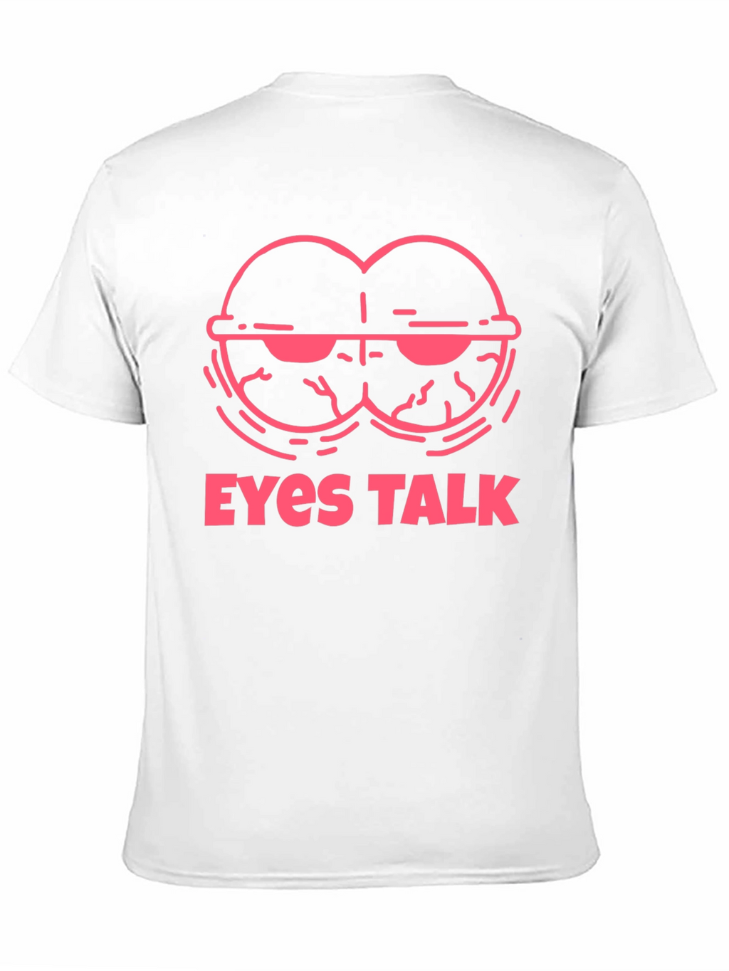 Eyes Talk Graphic Tee - Cool Black T-Shirt