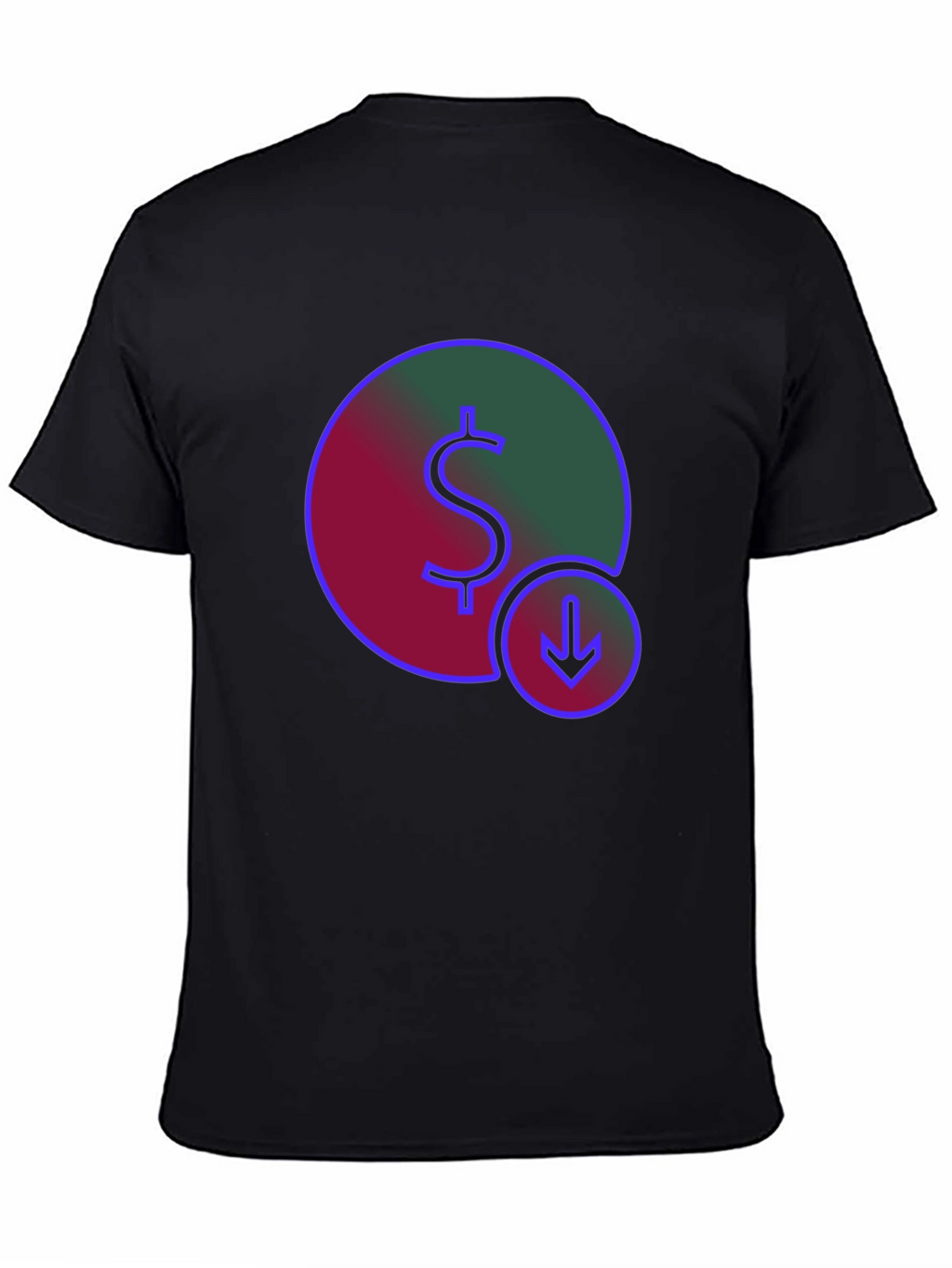 Dollar Down Trend Graphic T-Shirt