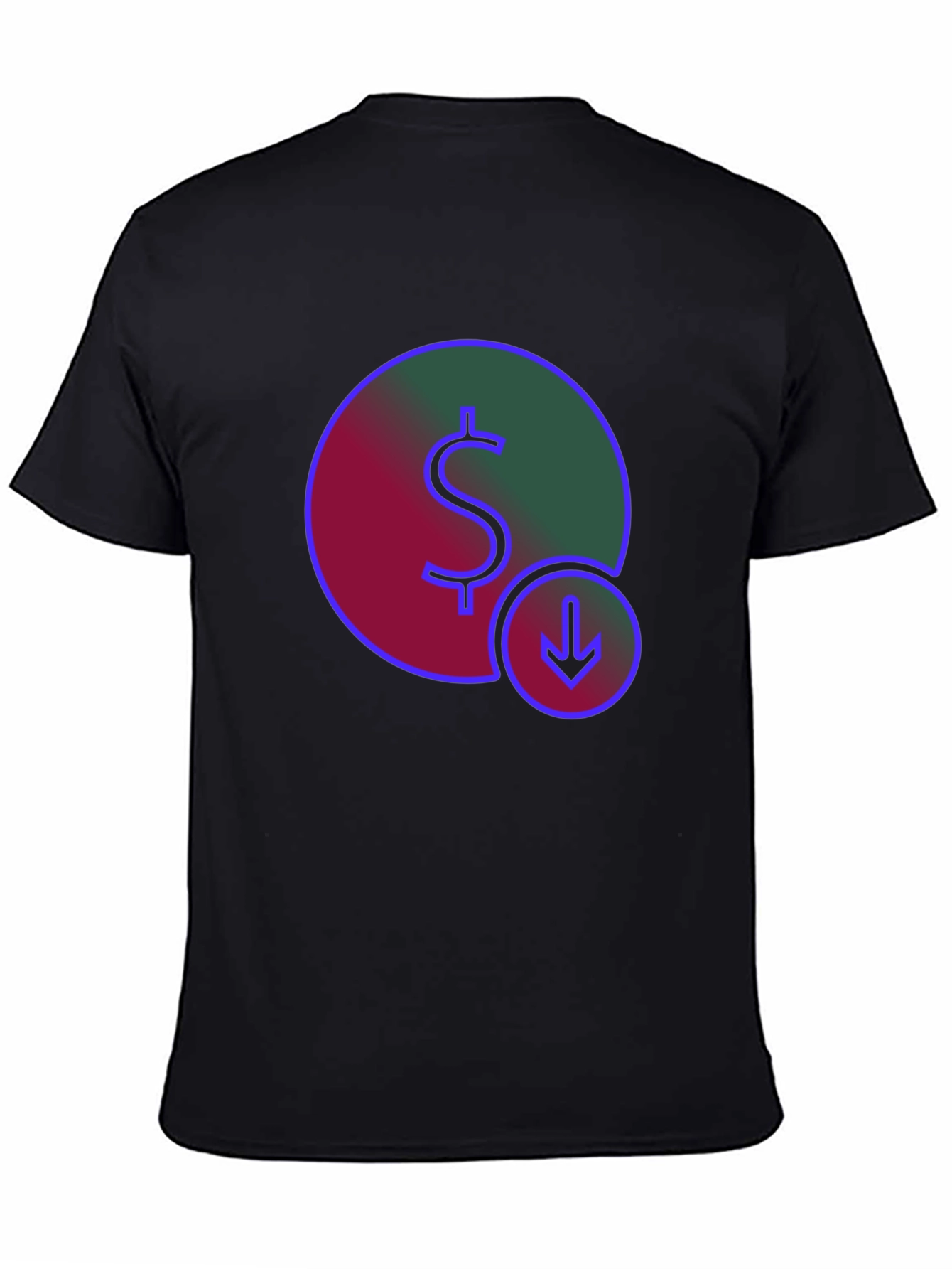 Dollar Down Trend Graphic T-Shirt