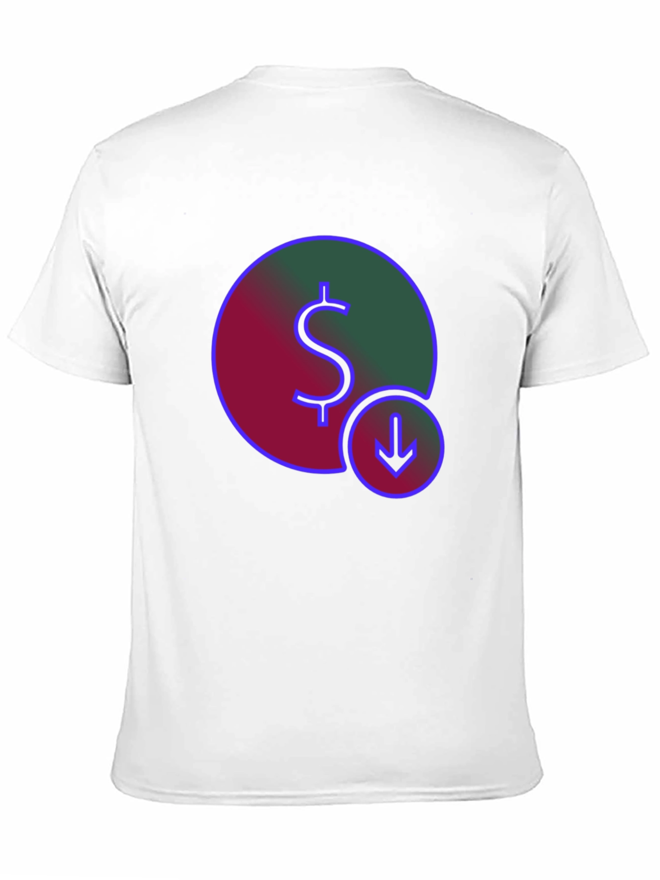 Dollar Down Trend Graphic T-Shirt
