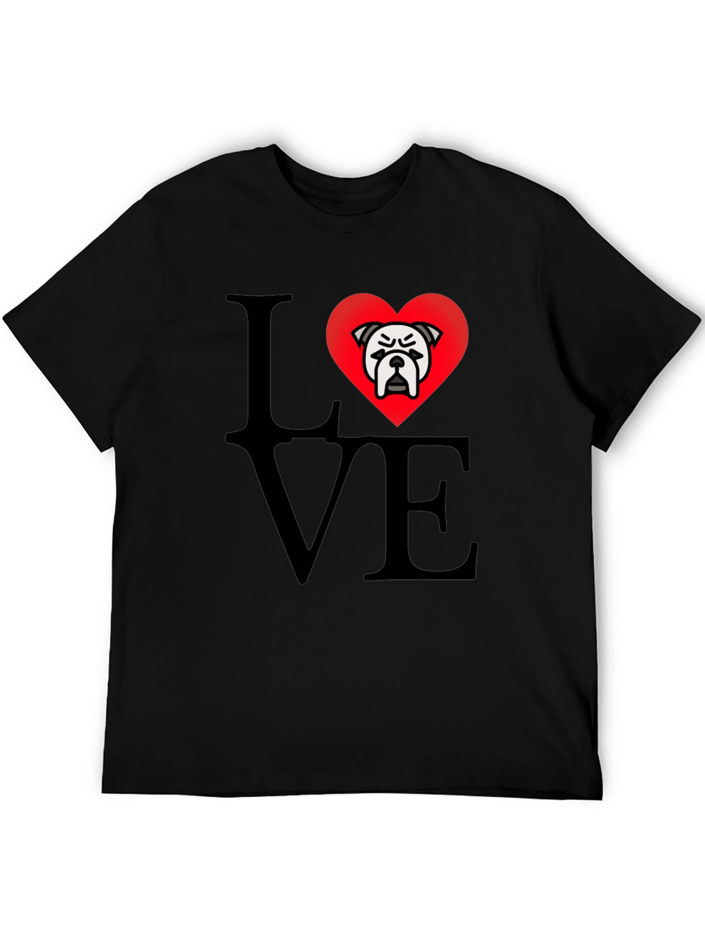 Bulldog Love T-Shirt - Black