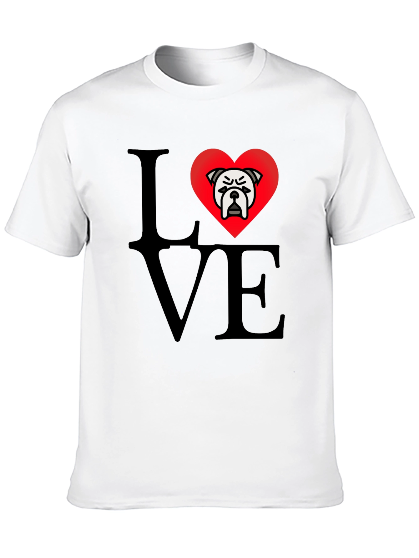 Bulldog Love T-Shirt - Black