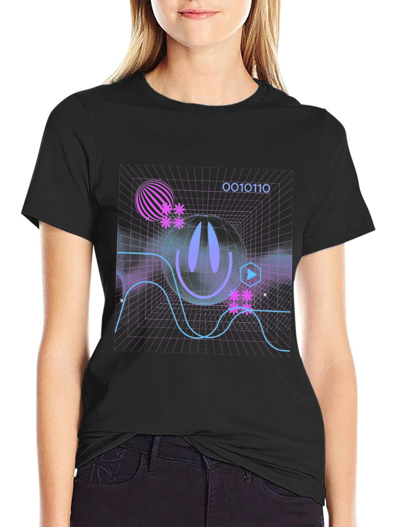 Cyberpunk Grid T-Shirt