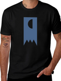 Abstract Banner Graphic T-Shirt - Black