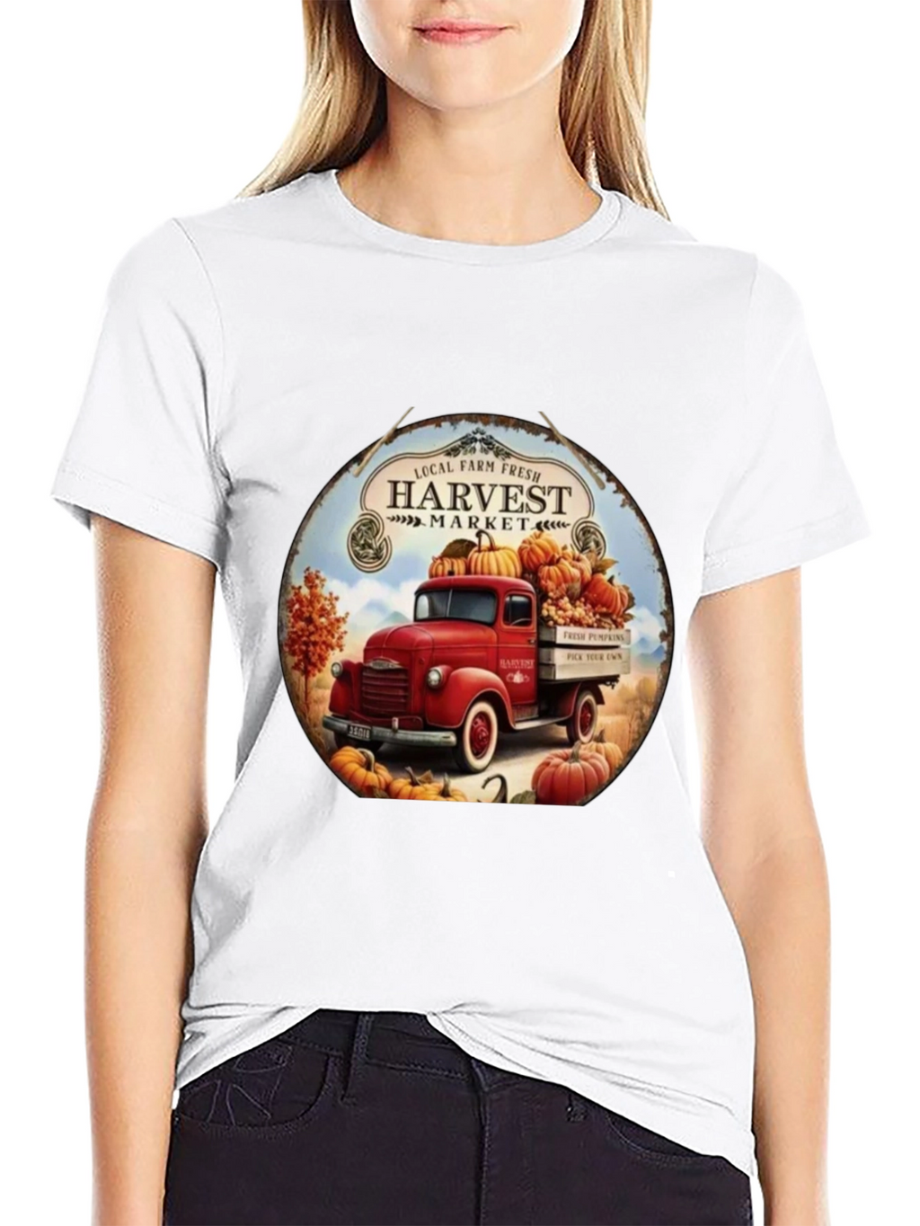 Harvest Market Truck Graphic Tee