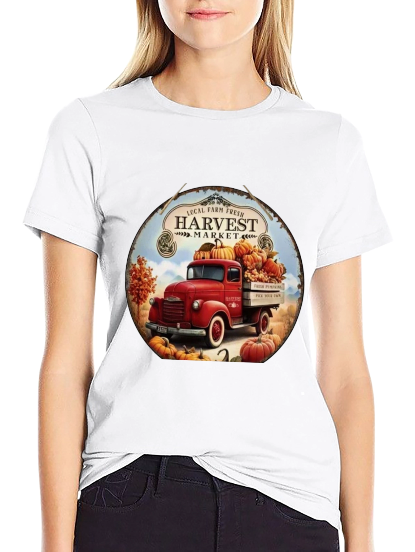 Harvest Market Truck Graphic Tee