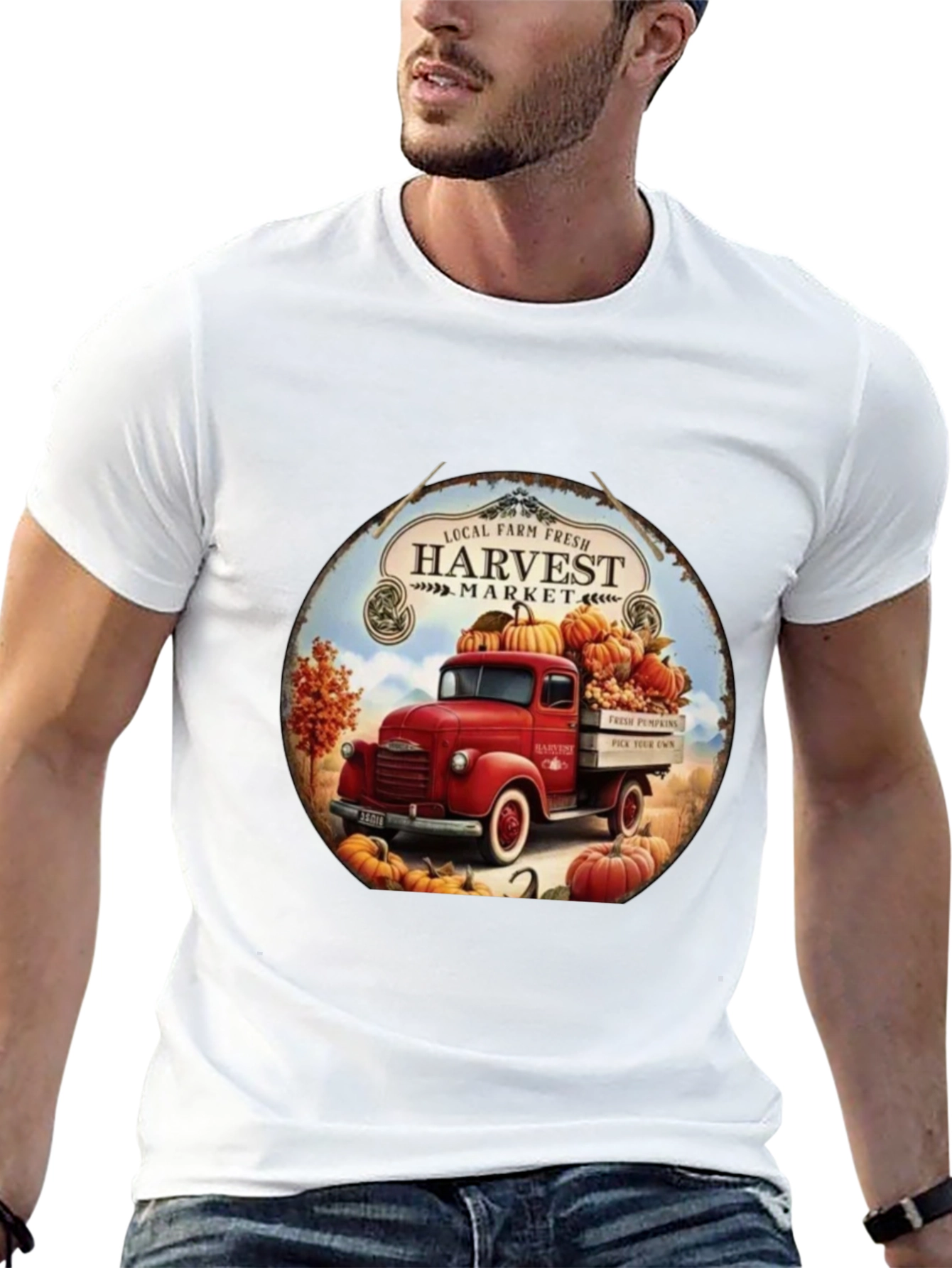 Harvest Market Truck Graphic Tee