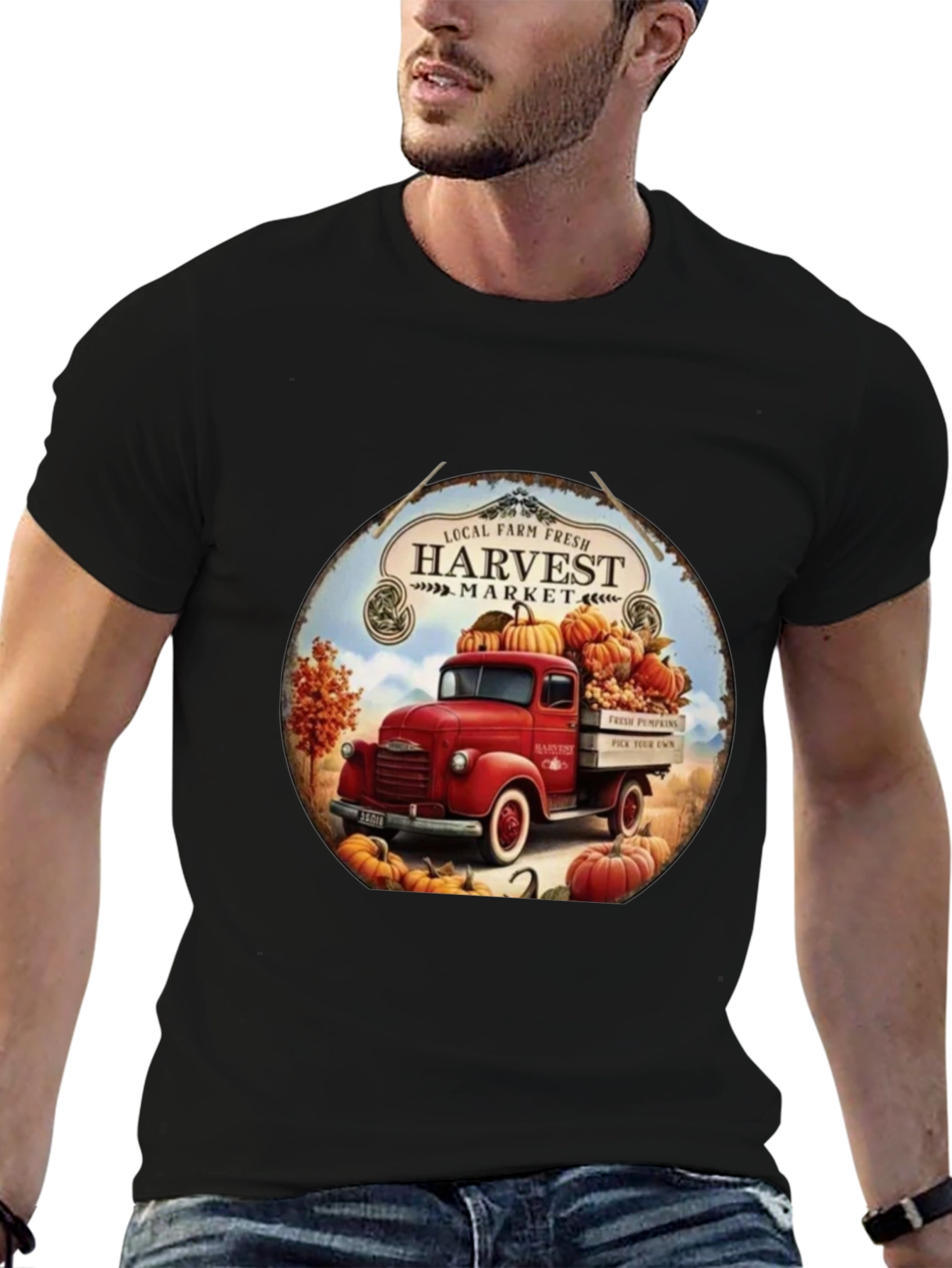 Harvest Market Truck Graphic Tee