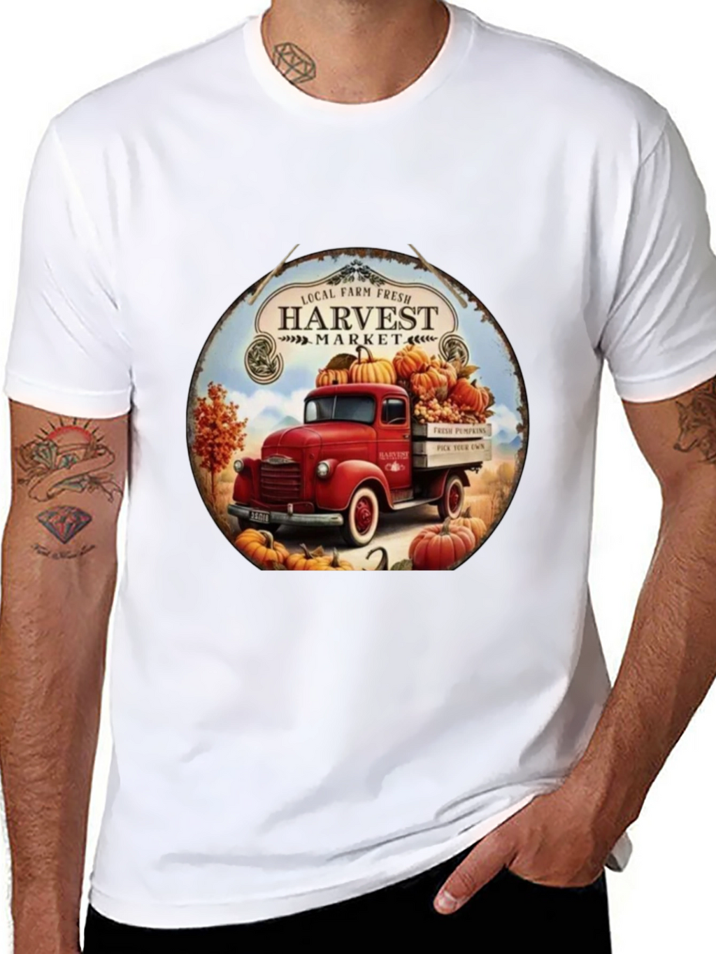 Harvest Market Truck Graphic Tee