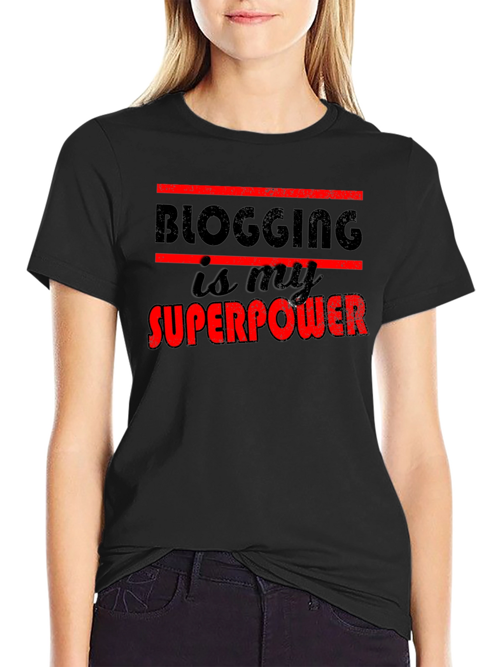 Blogging is My Superpower Graphic T-Shirt