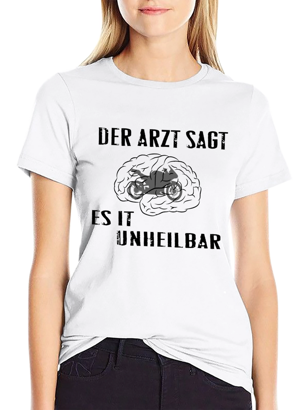 Der Arzt Sagt T-Shirt - Motorcycle Brain Graphic