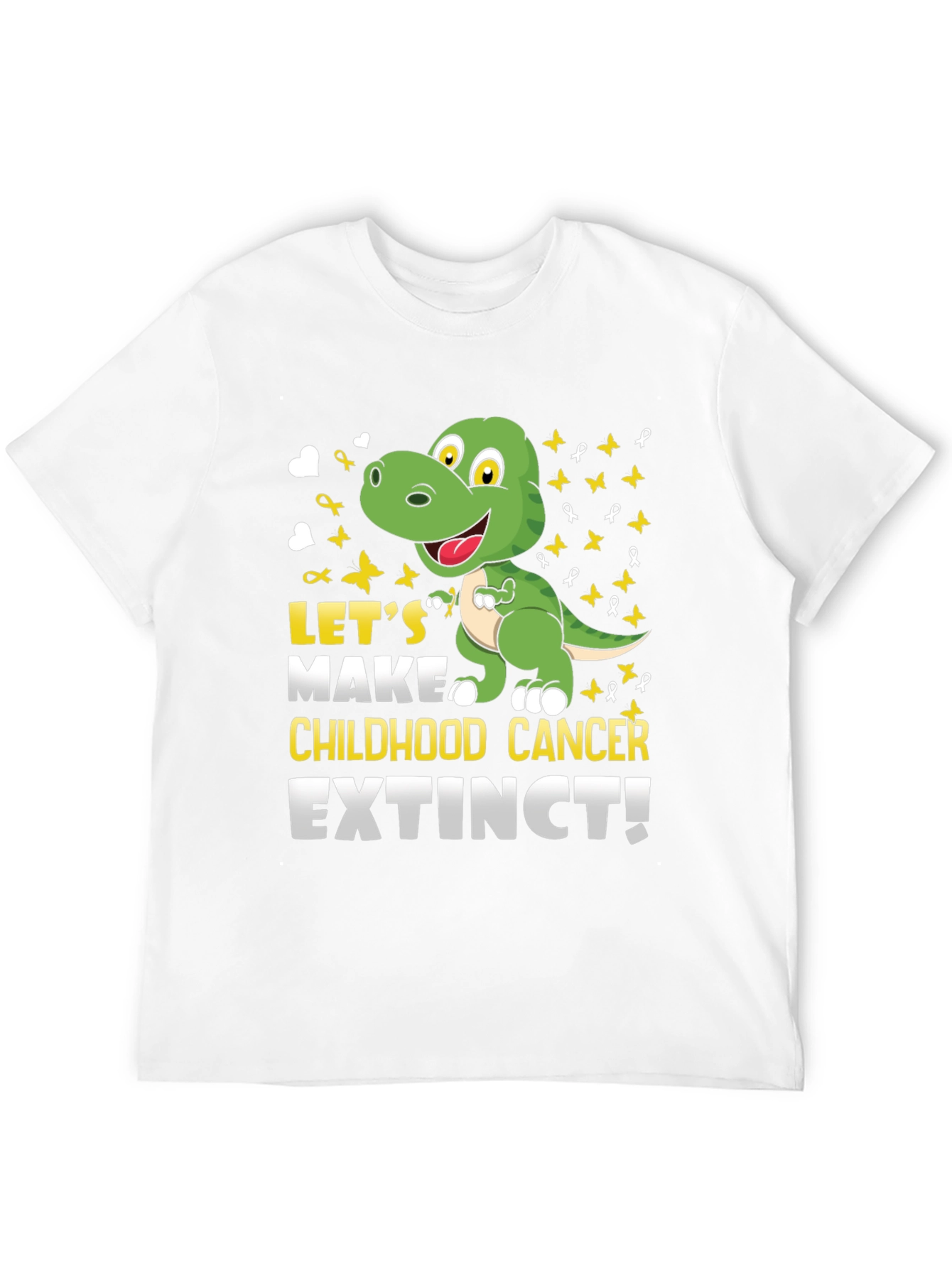 Childhood Cancer Awareness Dinosaur T-Shirt
