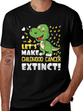 Childhood Cancer Awareness Dinosaur T-Shirt