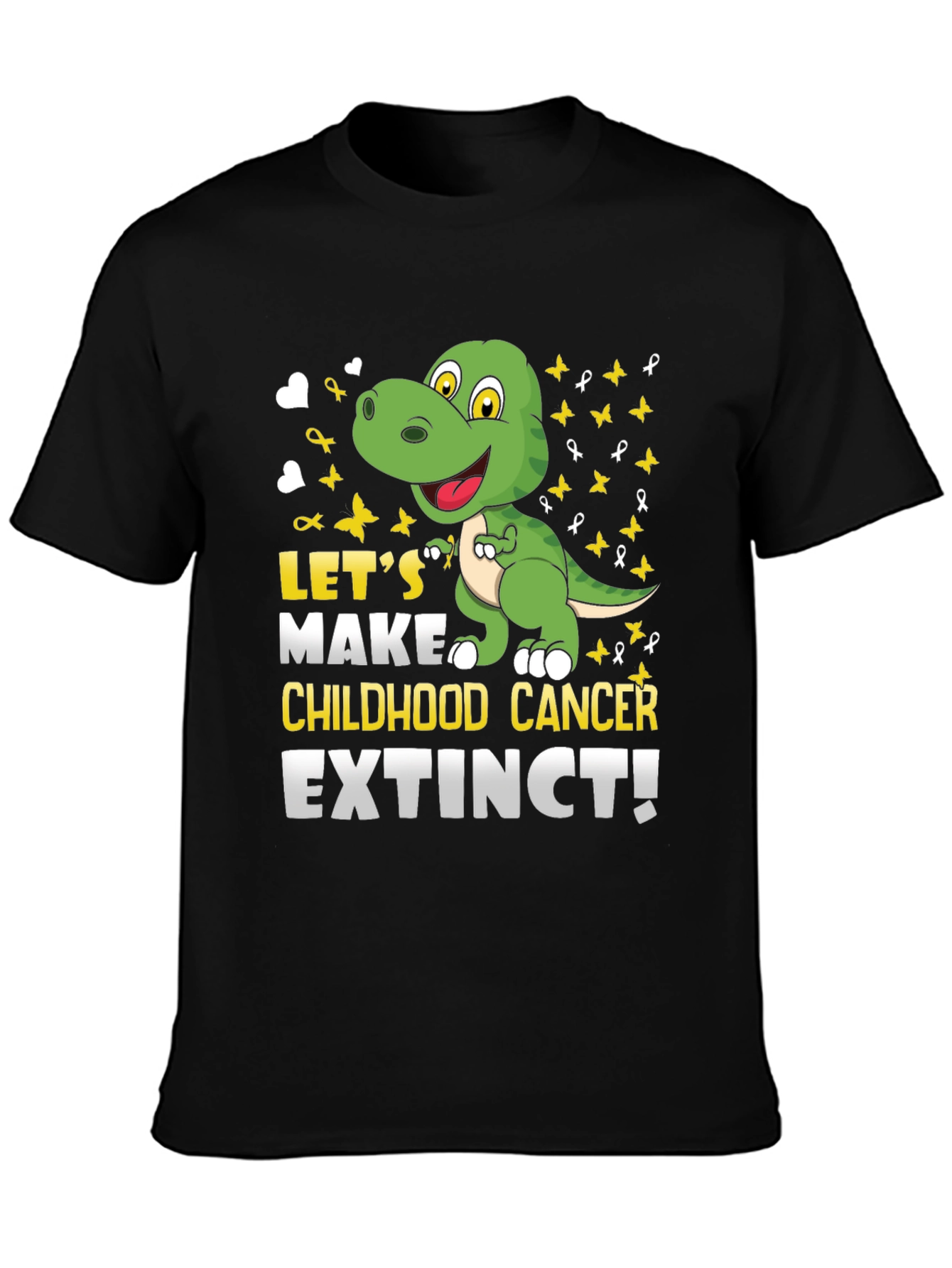 Childhood Cancer Awareness Dinosaur T-Shirt