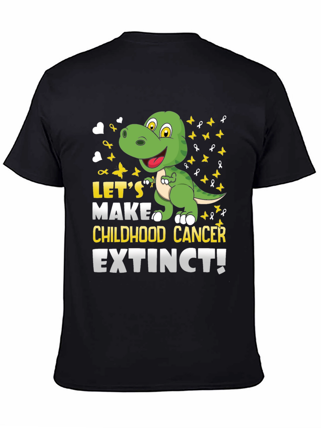 Childhood Cancer Awareness Dinosaur T-Shirt