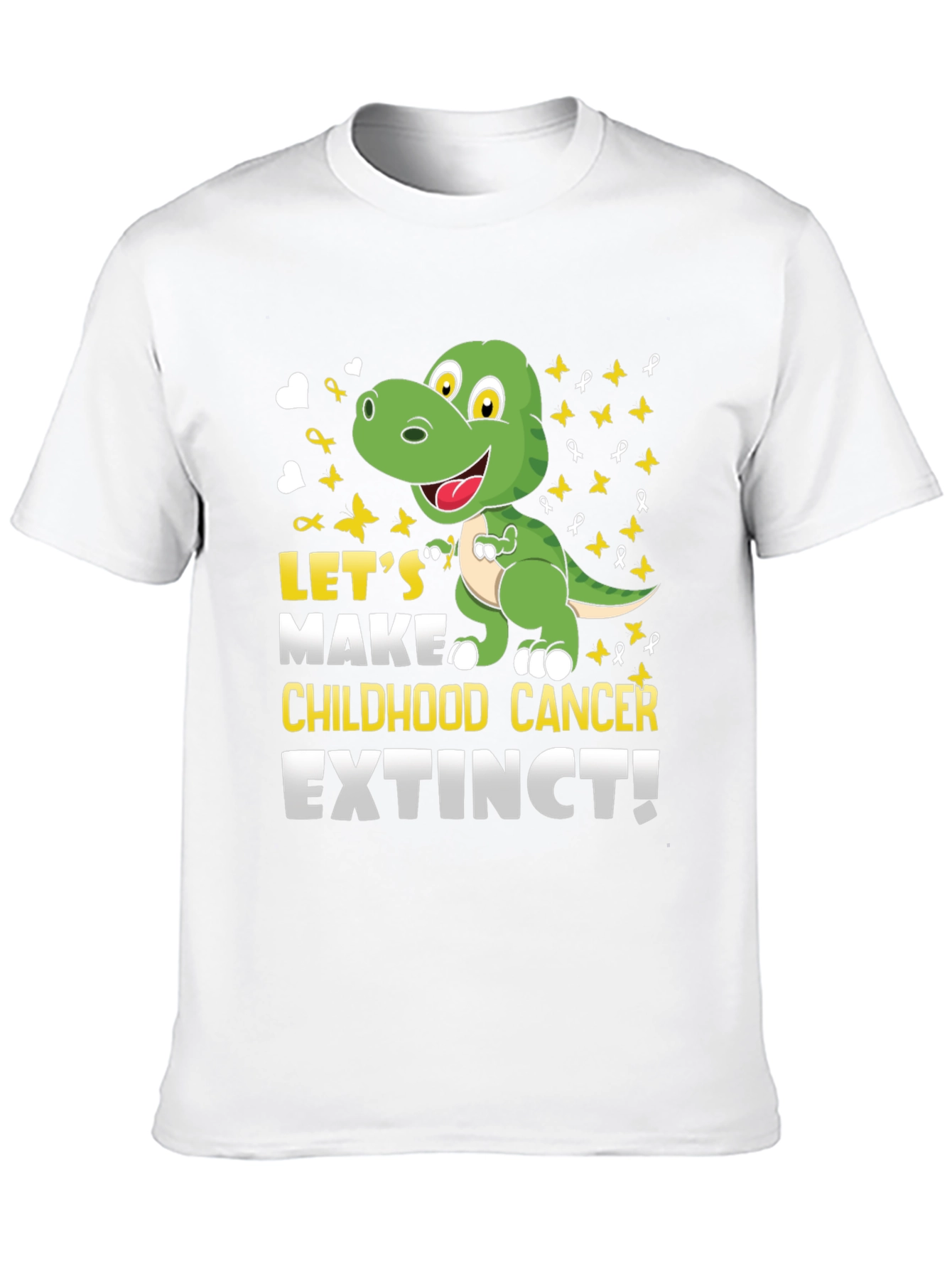 Childhood Cancer Awareness Dinosaur T-Shirt