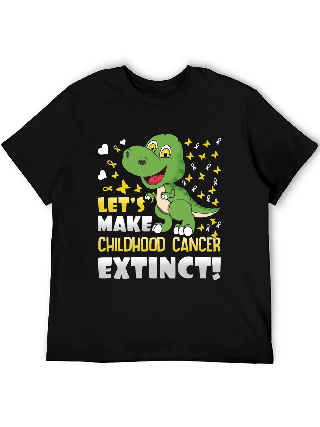 Childhood Cancer Awareness Dinosaur T-Shirt