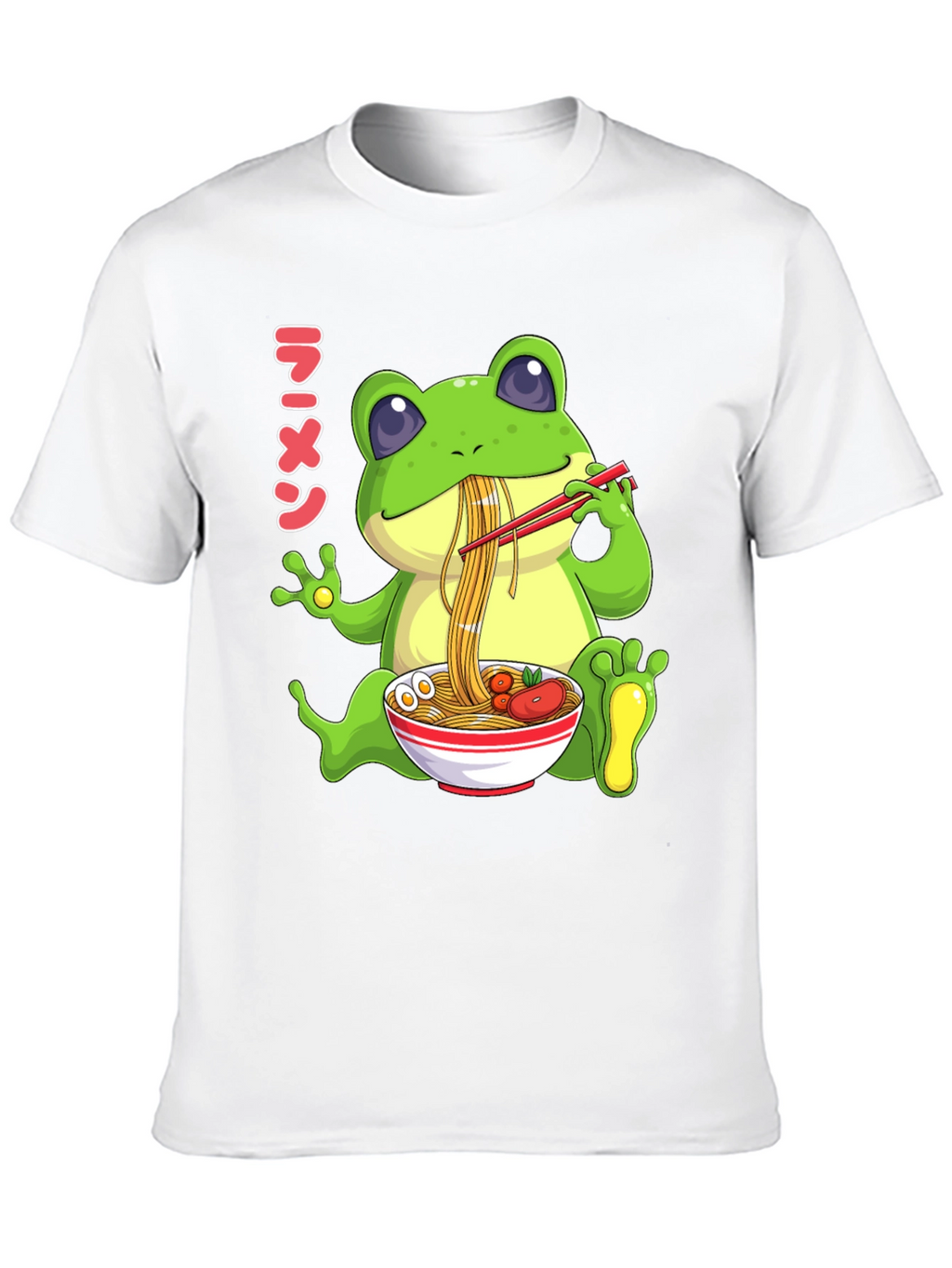 Frog Ramen T-Shirt - Cute Anime Style