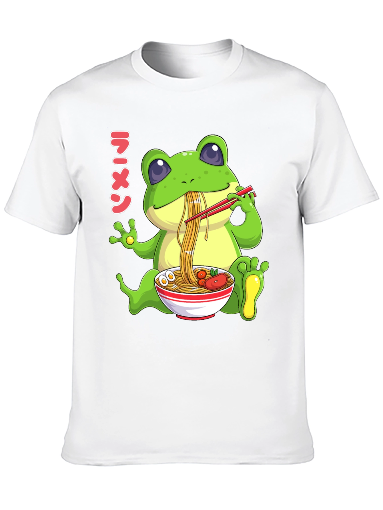 Frog Ramen T-Shirt - Cute Anime Style