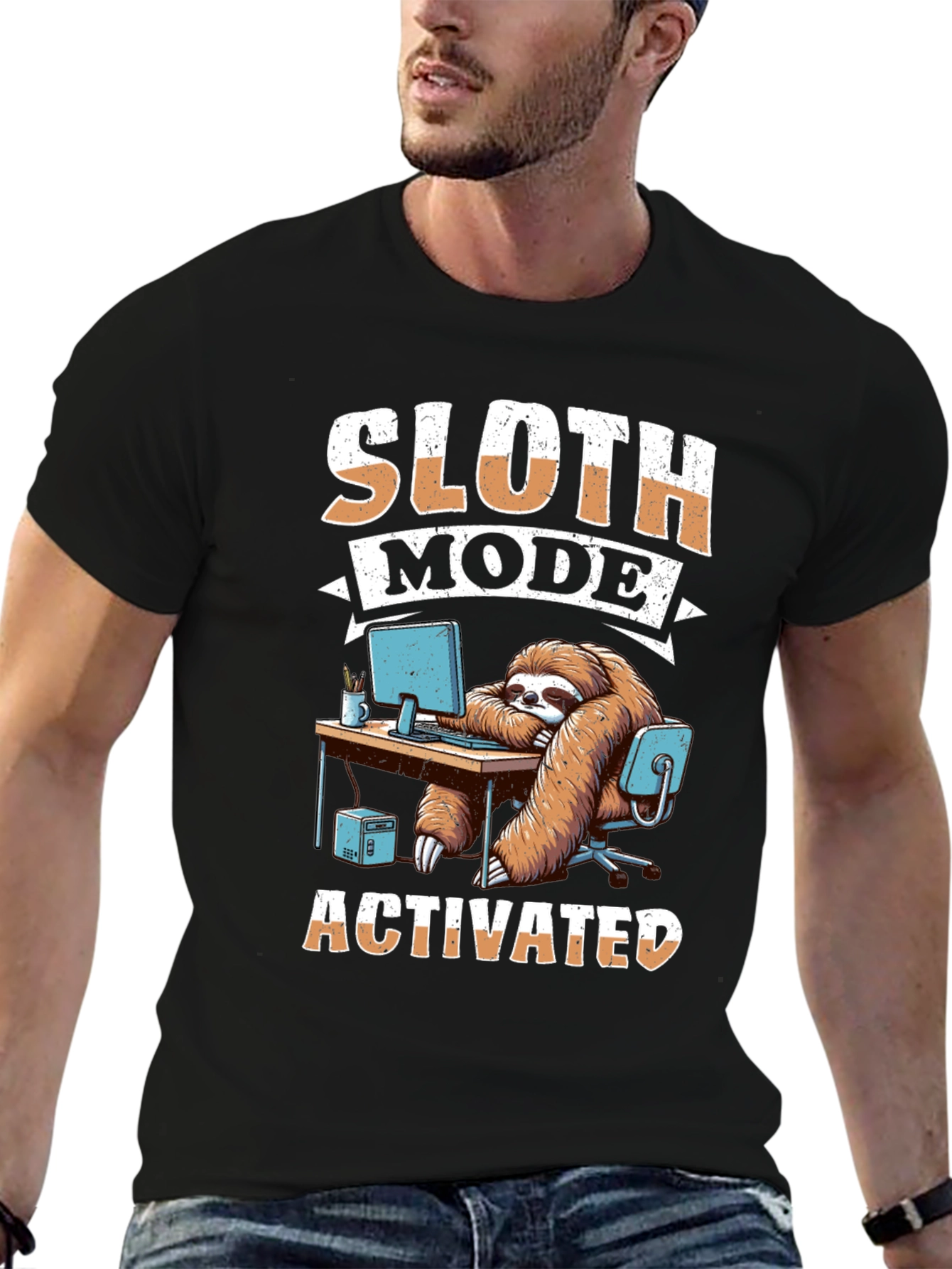 Sloth Mode Activated Graphic T-Shirt