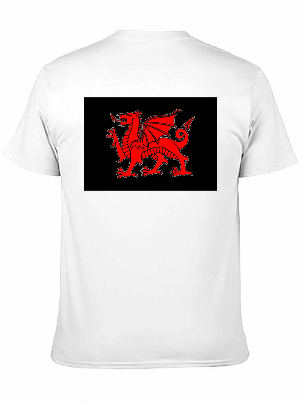 Welsh Dragon Black T-Shirt - Cymru Red Dragon Wales