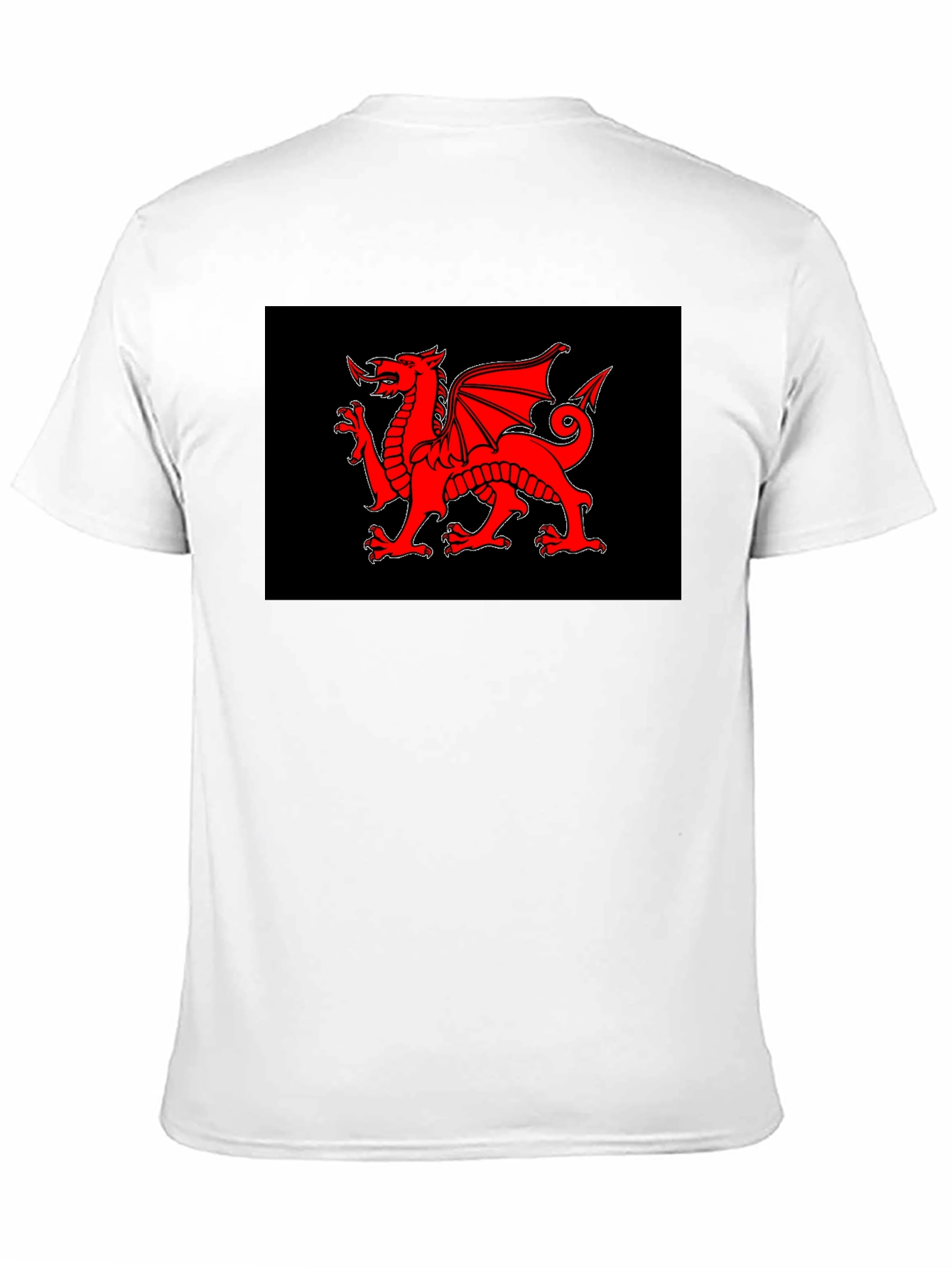 Welsh Dragon Black T-Shirt - Cymru Red Dragon Wales