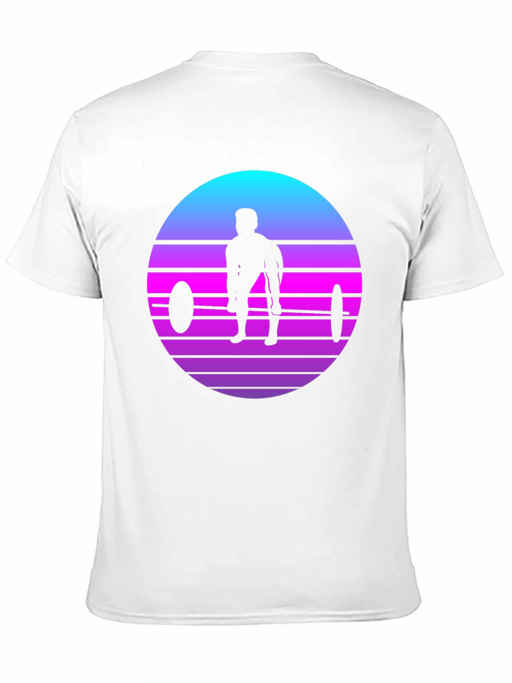 Retro Weightlifting Sunset T-Shirt