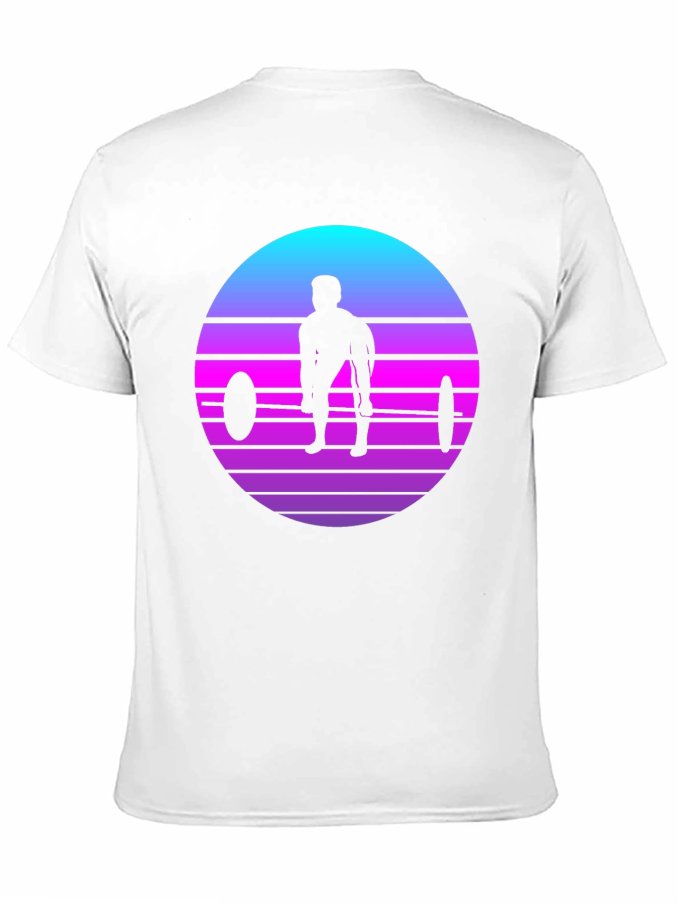 Retro Weightlifting Sunset T-Shirt