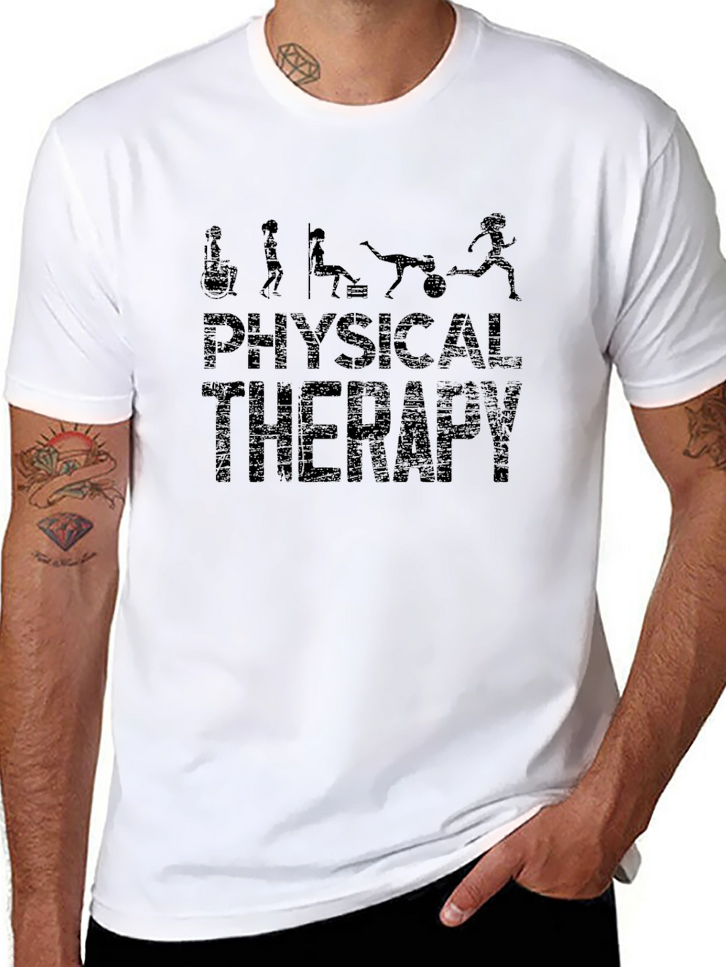 Physical Therapy Evolution Black T-Shirt
