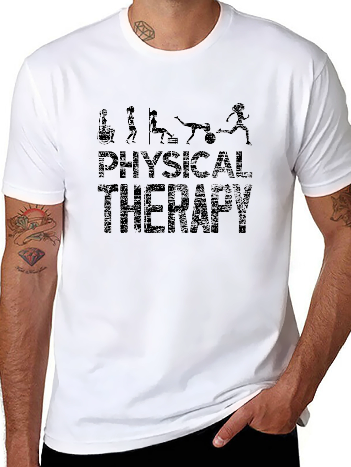 Physical Therapy Evolution Black T-Shirt