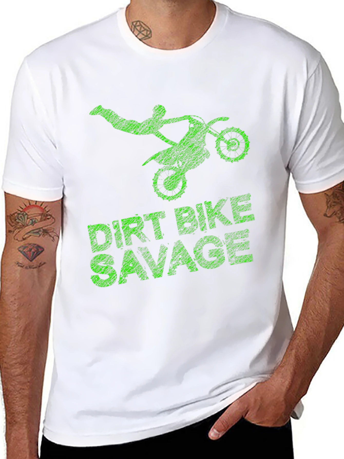 Dirt Bike Savage Graphic T-Shirt