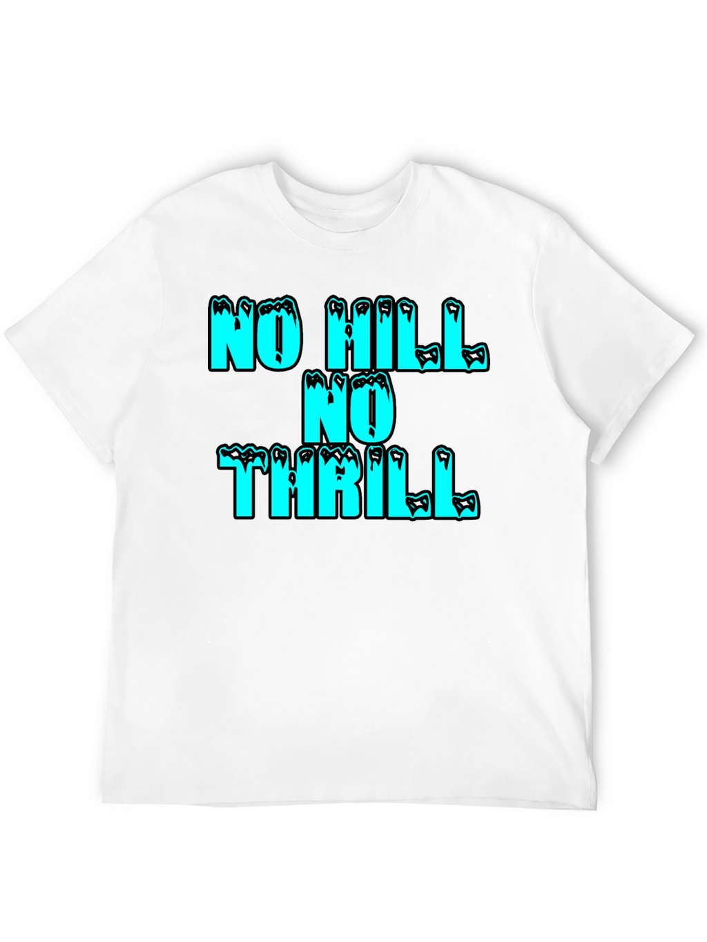No Hill No Thrill Graphic Tee - Black