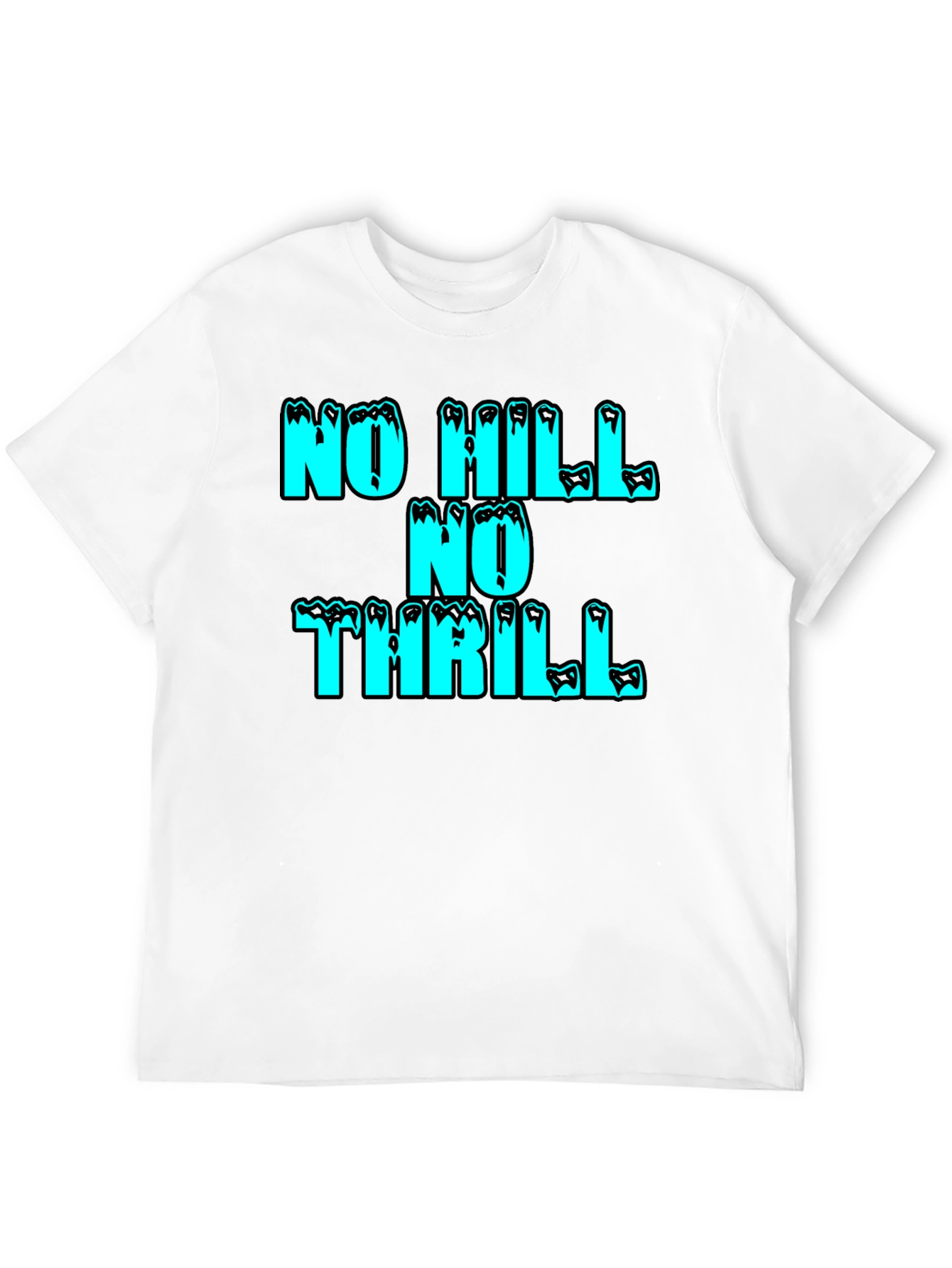 No Hill No Thrill Graphic Tee - Black