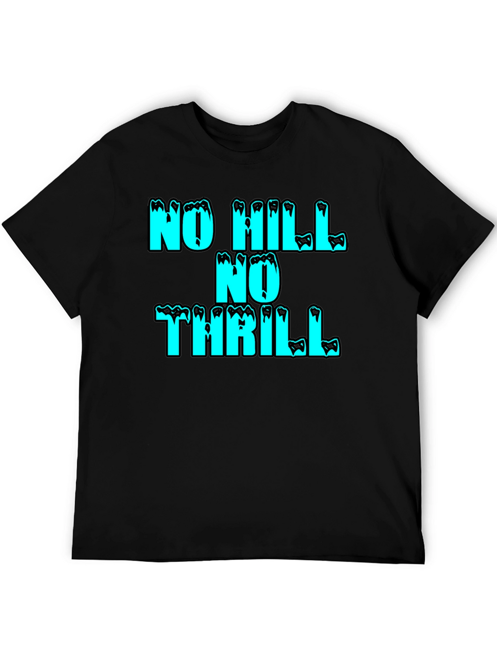 No Hill No Thrill Graphic Tee - Black