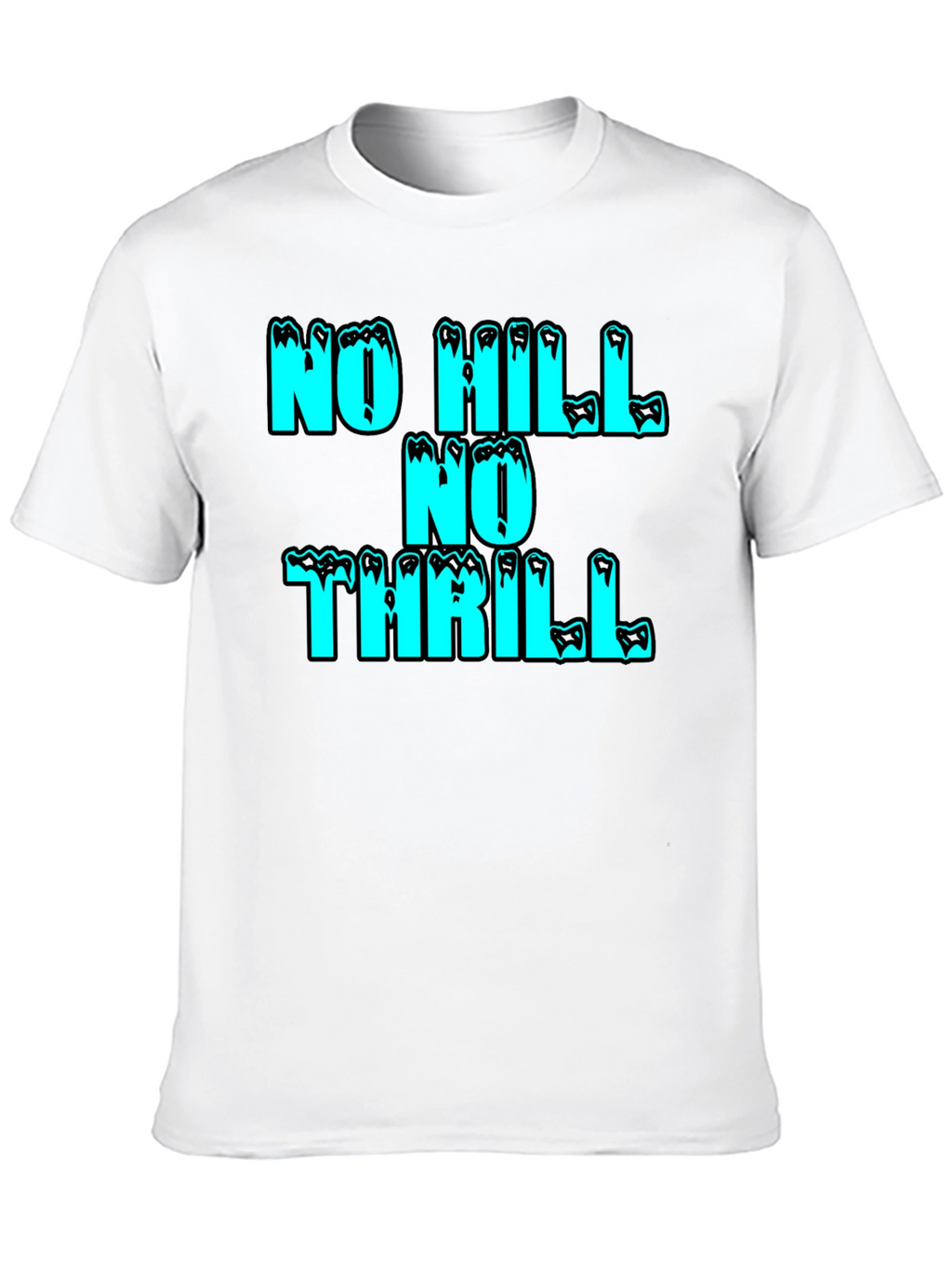 No Hill No Thrill Graphic Tee - Black