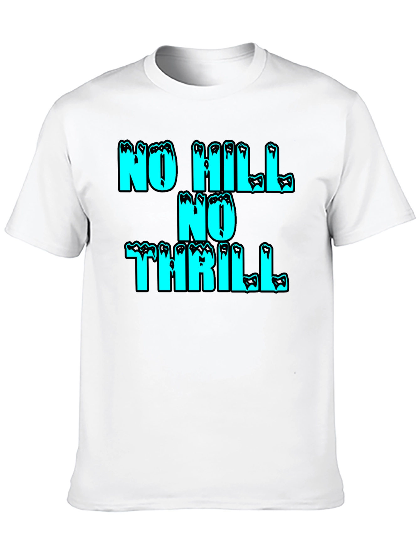 No Hill No Thrill Graphic Tee - Black