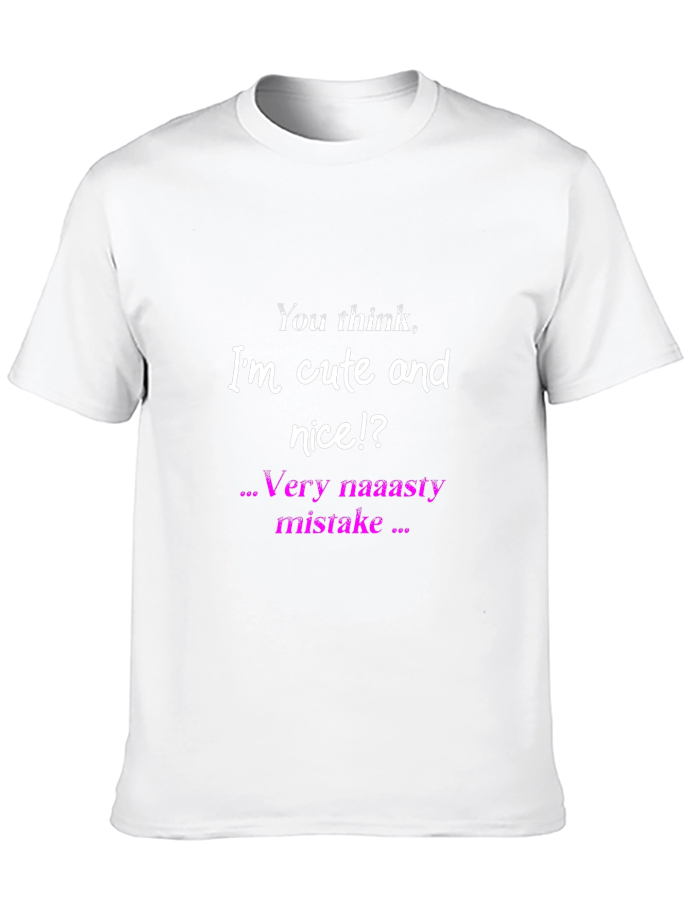 Funny Cute and Nice Graphic Print Black T-Shirt