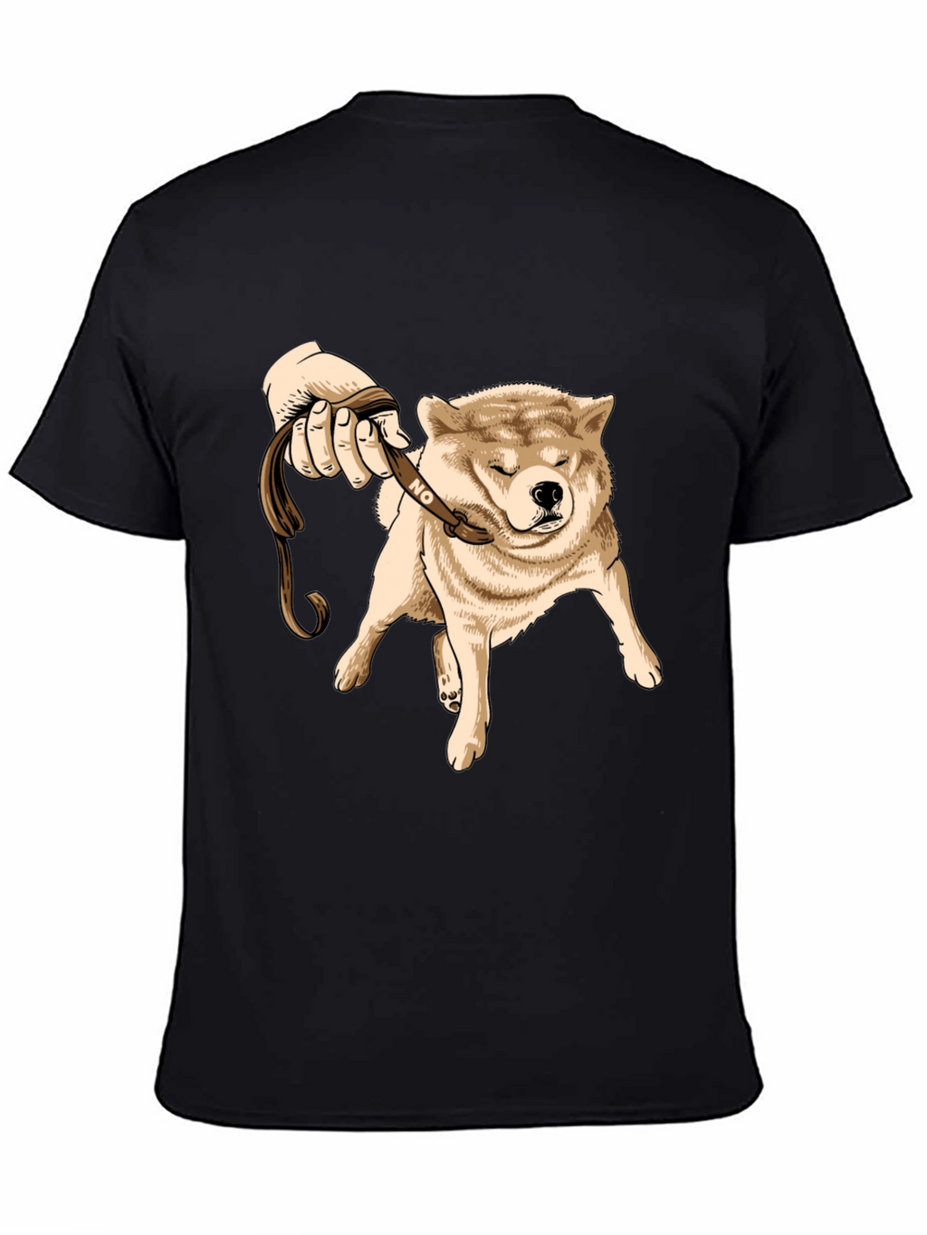Funny Dog Refusal T-Shirt - Shiba Inu Walking