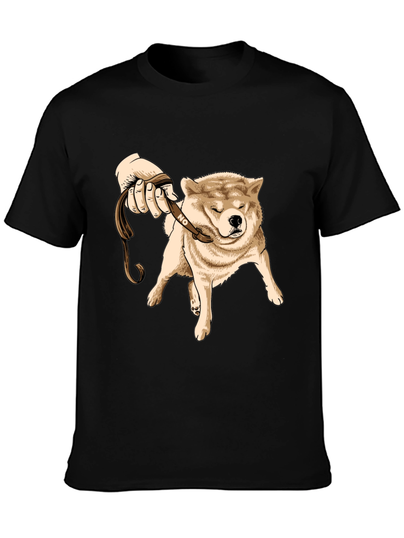 Funny Dog Refusal T-Shirt - Shiba Inu Walking