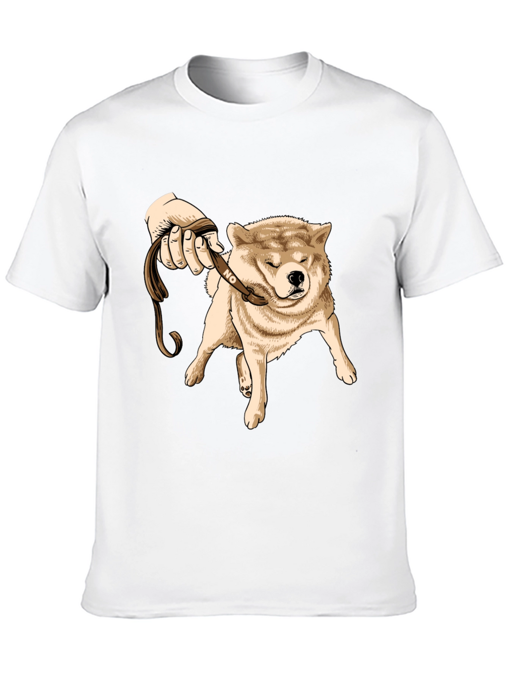 Funny Dog Refusal T-Shirt - Shiba Inu Walking