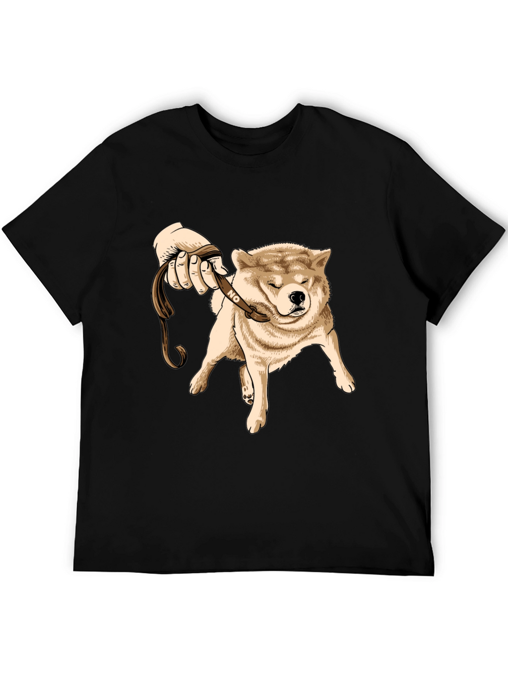 Funny Dog Refusal T-Shirt - Shiba Inu Walking