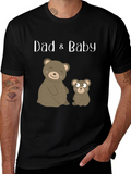 Dad & Baby Bear Matching Graphic Tee