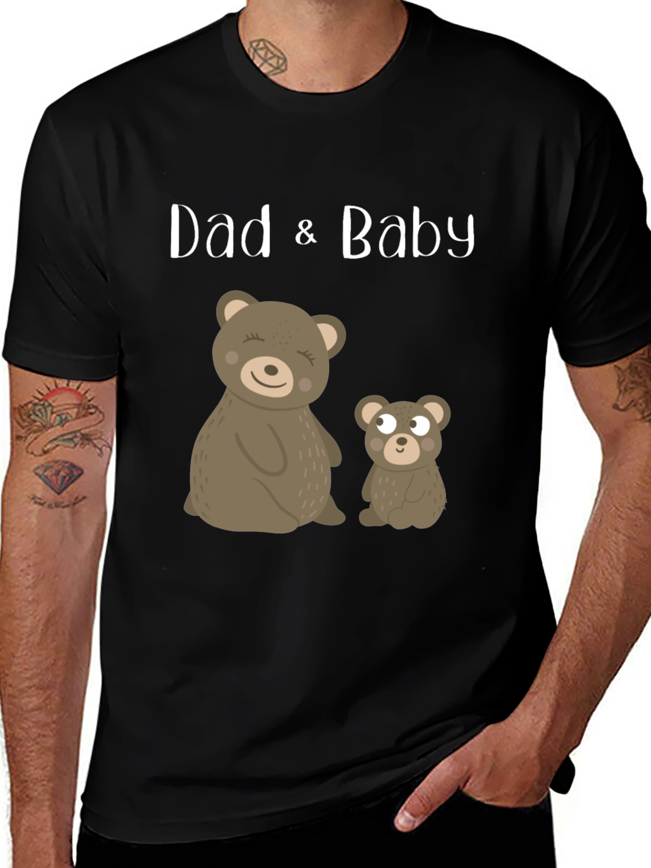 Dad & Baby Bear Matching Graphic Tee