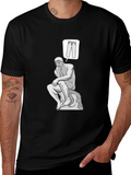 Thinking Man Pants T-Shirt - Philosophy Tee