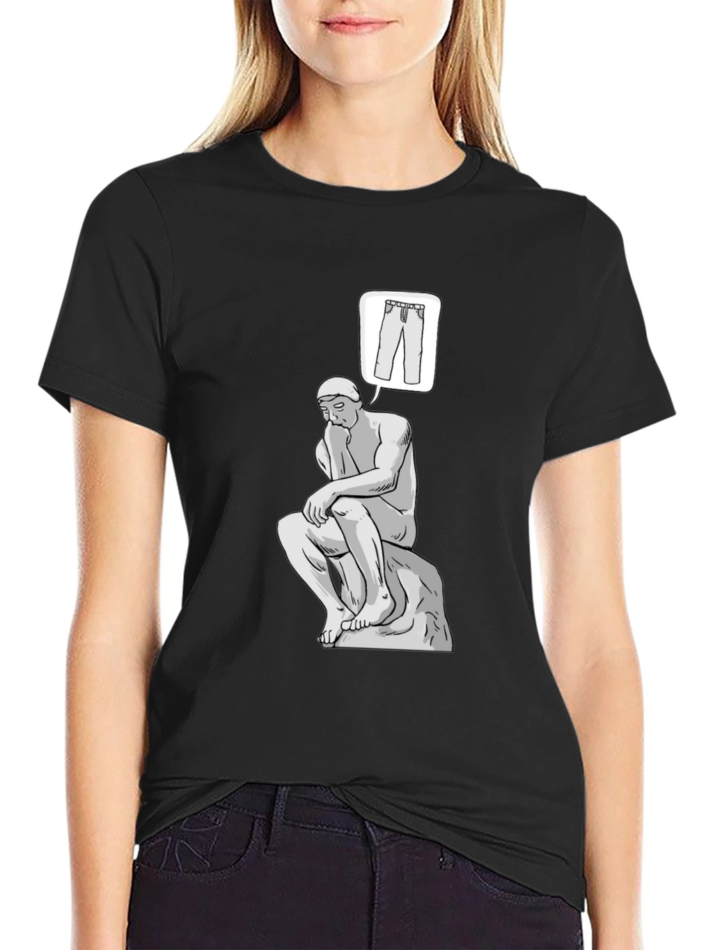 Thinking Man Pants T-Shirt - Philosophy Tee