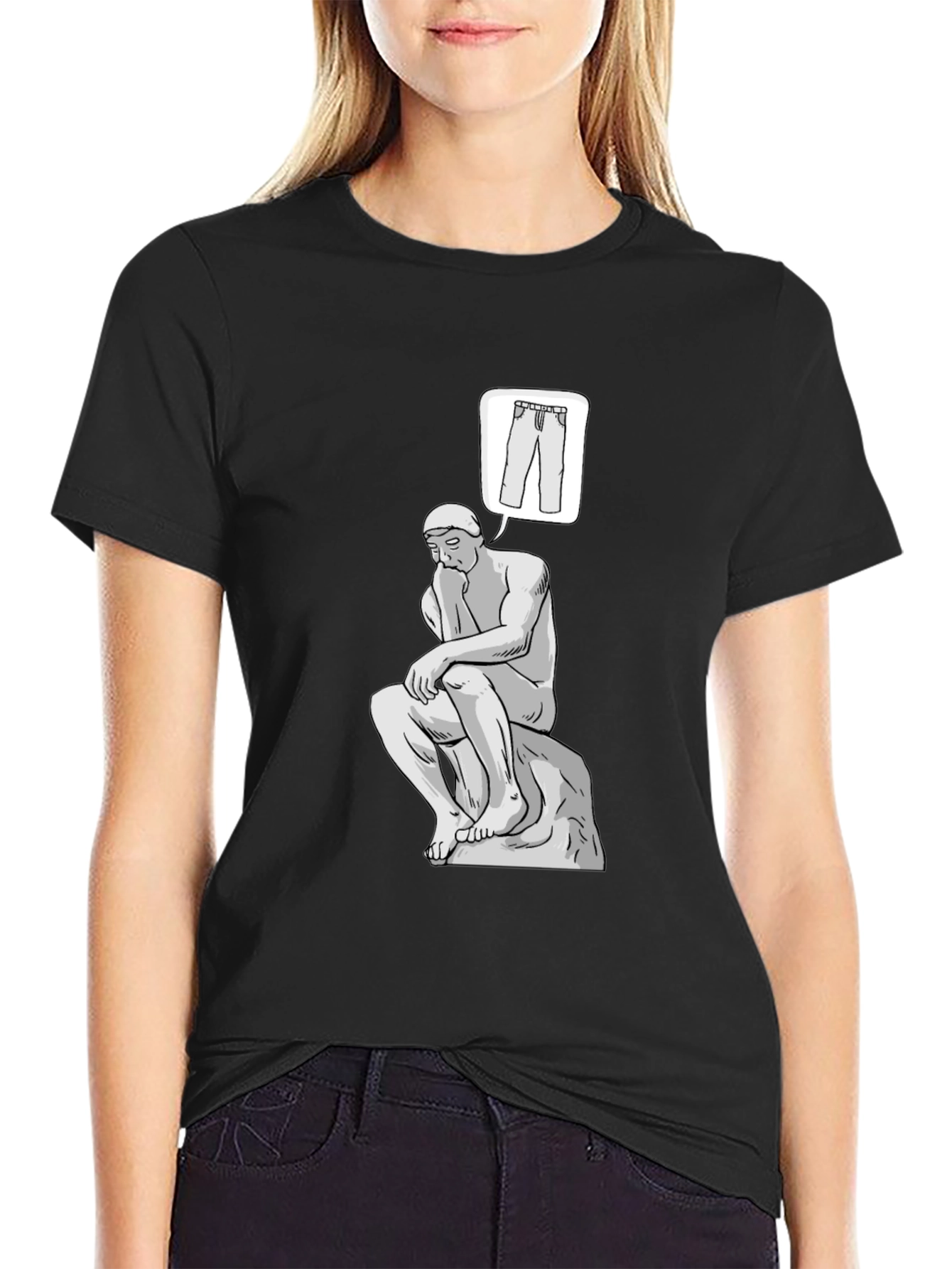 Thinking Man Pants T-Shirt - Philosophy Tee